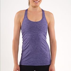 LULULEMON COOL RACERBACK HEATHERED ROYALTY *LUXTREME